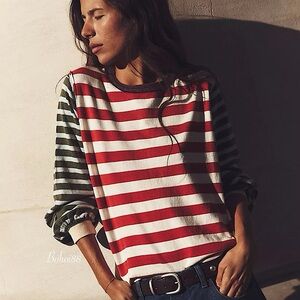 NEW Free People Sawyer Stripe Tee